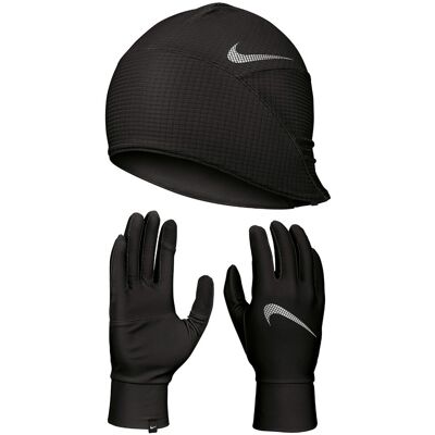 Nike Czapka i rękawiczki męskie MEN'S ESSENTIAL RUNNING HAT AND GLOVE SET-S/M Nike Czapka i rękawiczki męskie MEN'S ESSENTIAL RUNNING HAT AND GLOVE SET-S/M