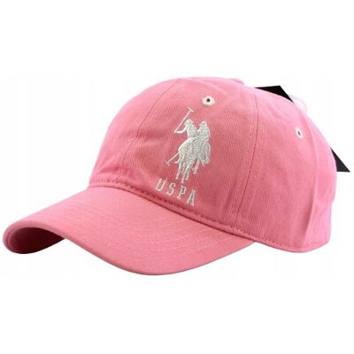 Czapka z daszkiem damska młodzieżowa U.S. Polo Assn. 54-59cm Haft Róż Lato Czapka z daszkiem damska młodzieżowa U.S. Polo Assn. 54-59cm Haft Róż Lato