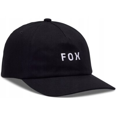 Czapka Z Daszkiem Fox Wordmark Adjustable Black/White Os Czapka Z Daszkiem Fox Wordmark Adjustable Black/White Os