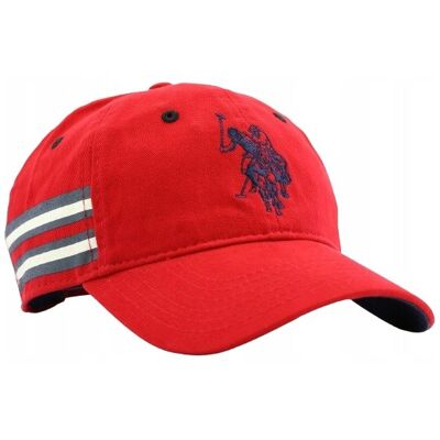 Czapka z daszkiem męska młodzieżowa U.S. Polo Assn. Haft Czerwona 54-59cm Czapka z daszkiem męska młodzieżowa U.S. Polo Assn. Haft Czerwona 54-59cm