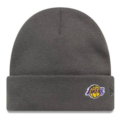 Czapka z daszkiem New Era NBA LA Los Angeles Lakers Mini Logo Dark Grey Cuff Knit Beanie - 60691118 Czapka z daszkiem New Era NBA LA Los Angeles Lakers Mini Logo Dark Grey Cuff Knit Beanie - 60691118