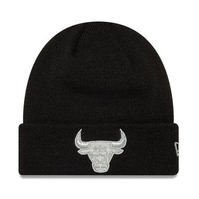 Czapka zimowa New Era NBA Chicago Bulls Metallic Black Cuff Knit Beanie Czarna - 60691272 Czapka zimowa New Era NBA Chicago Bulls Metallic Black Cuff Knit Beanie Czarna - 60691272