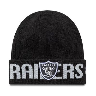 Czapka zimowa New Era NFL Las Vegas Raiders Wordmark Black Cuff Knit Beanie Czarna - 60691248 Czapka zimowa New Era NFL Las Vegas Raiders Wordmark Black Cuff Knit Beanie Czarna - 60691248