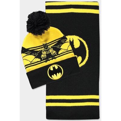 DIFUZED Czapka Zimowa + Szalik Batman - Zestaw Prezentowy DIFUZED Czapka Zimowa + Szalik Batman - Zestaw Prezentowy