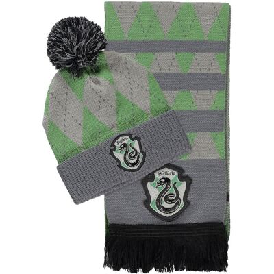 DIFUZED Czapka Zimowa + Szalik Harry Potter - Slytherin DIFUZED Czapka Zimowa + Szalik Harry Potter - Slytherin