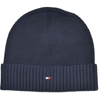 Czapka zimowa Tommy Hilfiger Essential Flag Beanie - AM0AM10337-DW6 Czapka zimowa Tommy Hilfiger Essential Flag Beanie - AM0AM10337-DW6