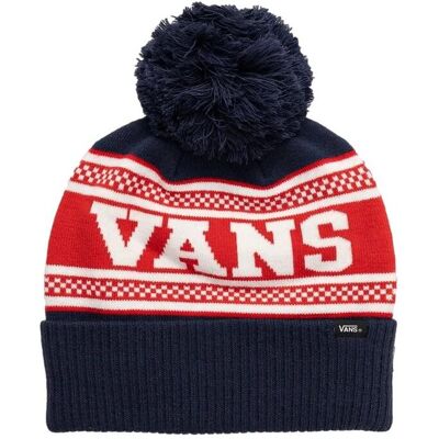 Czapka zimowa VANS Check Pom Beanie Dress Blues VN000HT1LKZ1 Czapka zimowa VANS Check Pom Beanie Dress Blues VN000HT1LKZ1