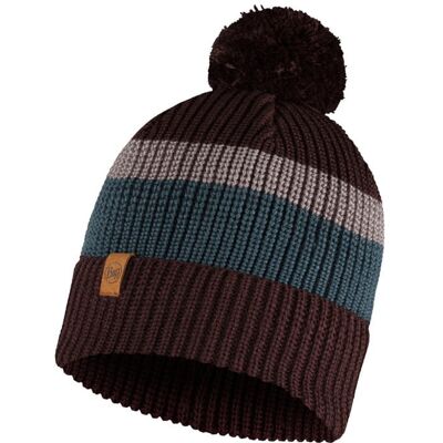 Czapka zimowa z pomponem Buff Knitted Hat Elon Maroon Czapka zimowa z pomponem Buff Knitted Hat Elon Maroon