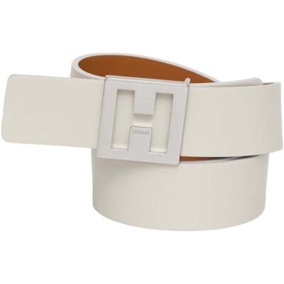 Damski Skórzany Pasek Biały HUGO JODIE BELT 3.5cm ROZMIAR 75 Damski Skórzany Pasek Biały HUGO JODIE BELT 3.5cm ROZMIAR 75
