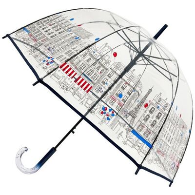Smati Długi parasol paris, przezroczysty Smati Długi parasol paris, przezroczysty