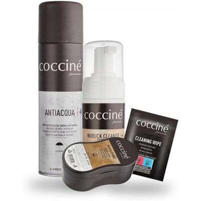 Coccine Do Czyszczenia Pianka do Butów Chusteczka Czyścik Impregnat Zestaw 4 w 1 Coccine Do Czyszczenia Pianka do Butów Chusteczka Czyścik Impregnat Zestaw 4 w 1