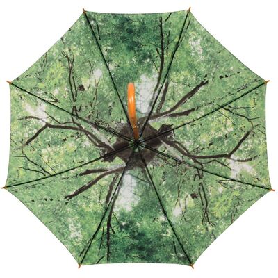 Esschert Design Duży parasol przeciwdeszczowy z motywem drzewa Esschert Design Duży parasol przeciwdeszczowy z motywem drzewa