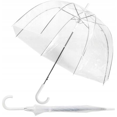 Reverse DUŻY PARASOL ŚLUBNY PRZEZROCZYSTY WESELNY PARASOLKA Reverse DUŻY PARASOL ŚLUBNY PRZEZROCZYSTY WESELNY PARASOLKA