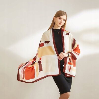 Carla Elegancki Damski Szal Modny Wzór Szalik O Wymiarach 178x66cm Jesień Zima Carla Elegancki Damski Szal Modny Wzór Szalik O Wymiarach 178x66cm Jesień Zima