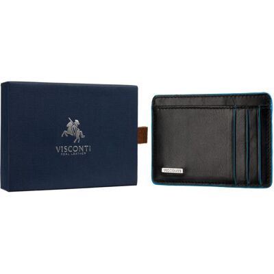 Eleganckie etui na karty i dokumenty Visconti ALP-91 z RFID - czarny Eleganckie etui na karty i dokumenty Visconti ALP-91 z RFID - czarny