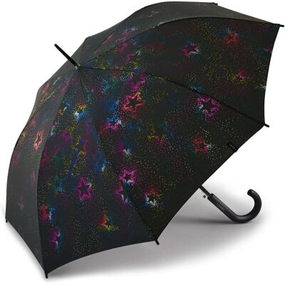Esprit Happy Rain 58654 parasol parasolka długa czarna w gwiazdki Esprit Happy Rain 58654 parasol parasolka długa czarna w gwiazdki