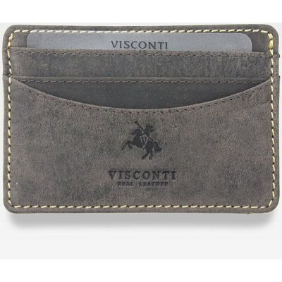 Etui Cardholder Męskie Skórzane Visconti Na Karty Slim Ciemny Brąz - ciemny brąz Etui Cardholder Męskie Skórzane Visconti Na Karty Slim Ciemny Brąz - ciemny brąz