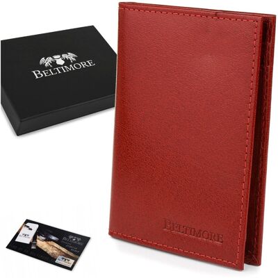Etui na dokumenty karty czerwone skórzane slim Beltimore G95 czerwony Etui na dokumenty karty czerwone skórzane slim Beltimore G95 czerwony