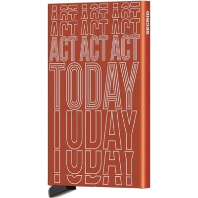 Etui na karty RFID Cardprotector Secrid Laser - act today orange Etui na karty RFID Cardprotector Secrid Laser - act today orange