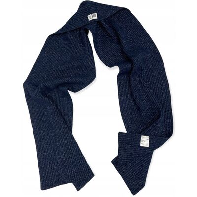 inna (Inny) Granatowy szal damski UNIQLO inna (Inny) Granatowy szal damski UNIQLO