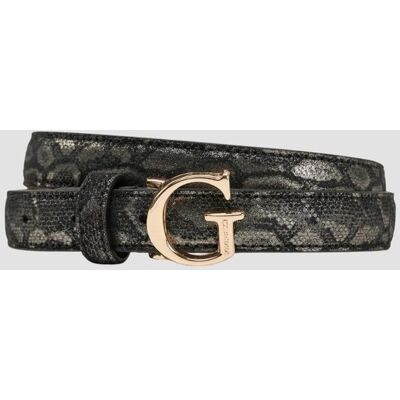 Guess Czarny damski pasek z printem węża Adj Belt H30 M Guess Czarny damski pasek z printem węża Adj Belt H30 M