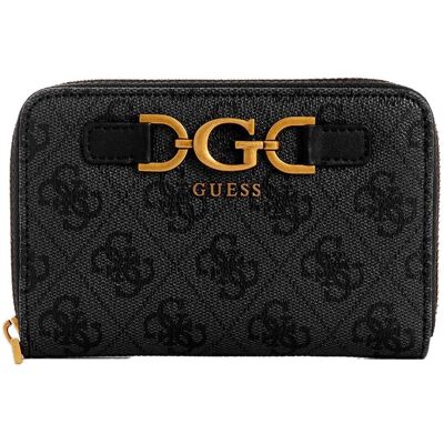 Guess Damski Logowany Portfel Czarny Portmonetka Guess Damski Logowany Portfel Czarny Portmonetka