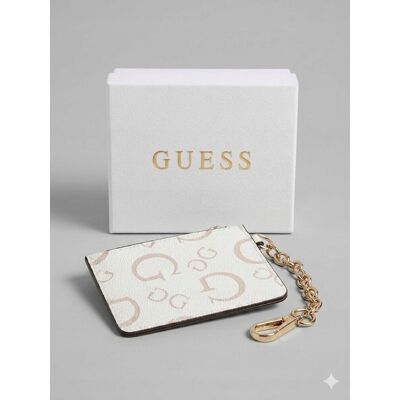 Inny producent GUESS ETUI NA KARTY DAMSKIE Z LOGO BIAŁE Z ŁAŃCUSZKIEM 11x9x0,5 GGA Inny producent GUESS ETUI NA KARTY DAMSKIE Z LOGO BIAŁE Z ŁAŃCUSZKIEM 11x9x0,5 GGA