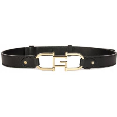 Guess Pasek damski Black czarny złote logo BW9133P4230 BLA r.M Guess Pasek damski Black czarny złote logo BW9133P4230 BLA r.M