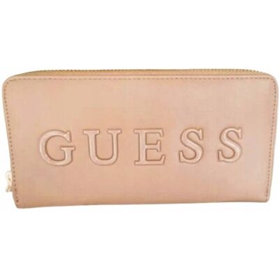 Guess Skórzany Beżowy Portfel z Miejscem na Bilon Gna Guess Skórzany Beżowy Portfel z Miejscem na Bilon Gna