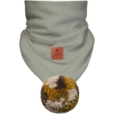 Hi Little One komin bandana zimowa dla niemowlaka ALPACA BOHO Sage M Hi Little One komin bandana zimowa dla niemowlaka ALPACA BOHO Sage M