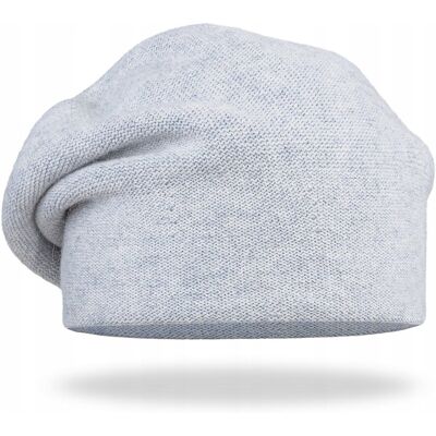 Majka Jesienny Elegancki Beret Damski Na Jesień 100% Wełna Merino Szary Majka Jesienny Elegancki Beret Damski Na Jesień 100% Wełna Merino Szary