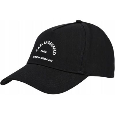 KARL LAGERFELD CZAPKA Z DASZKIEM K/RSG CAP CZARNA KARL LAGERFELD CZAPKA Z DASZKIEM K/RSG CAP CZARNA
