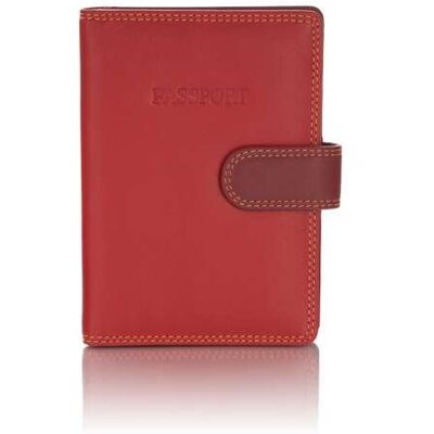 Kolorowe Skórzane Etui Na Paszport Visconti Rb-75 Rfid - Czerwony Kolorowe Skórzane Etui Na Paszport Visconti Rb-75 Rfid - Czerwony