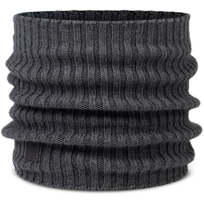 Komin szal Buff z wełny merino Knitted Norval Grey Komin szal Buff z wełny merino Knitted Norval Grey