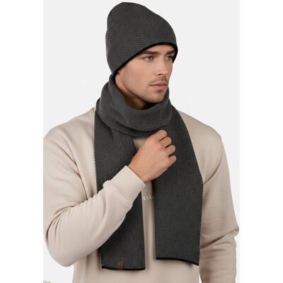 SCJ Komplet Męski Czapka Szalik Zimowy Ciepły Modny Polskiej Produkcji 003 -03 SCJ Komplet Męski Czapka Szalik Zimowy Ciepły Modny Polskiej Produkcji 003 -03