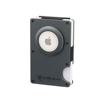 Koruma, Aluminiowe Etui Na Karty Z Miejscem Na Airtag Od Apple (Ciemny Szary) Koruma, Aluminiowe Etui Na Karty Z Miejscem Na Airtag Od Apple (Ciemny Szary)