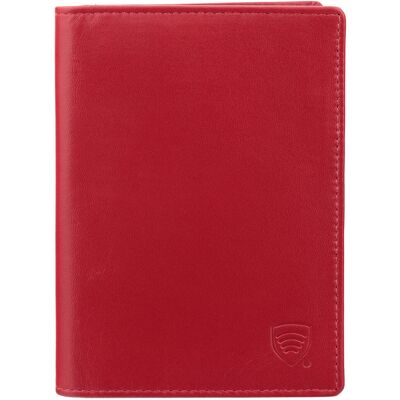 Koruma, Etui na karty RFID damskie, czerwone, 10x14 cm Koruma, Etui na karty RFID damskie, czerwone, 10x14 cm