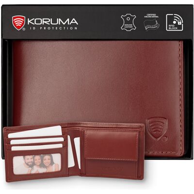 Koruma, Portfel Męski Skórzany Rfid, Brąz, Sm-901obr Koruma, Portfel Męski Skórzany Rfid, Brąz, Sm-901obr