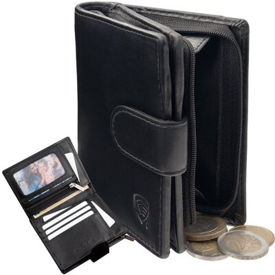 Koruma, Portfel Męski Skórzany RFID, czarny, 2,5x9,5x12,5 cm Koruma, Portfel Męski Skórzany RFID, czarny, 2,5x9,5x12,5 cm