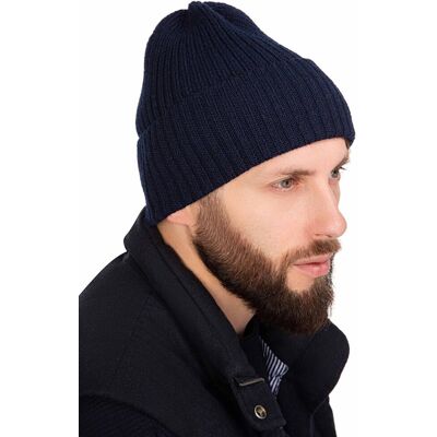 Męska czapka zimowa granatowa Ambra r.56/60 Męska czapka zimowa granatowa Ambra r.56/60