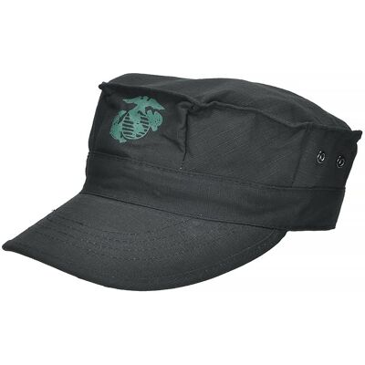 Mfh Czapka Patrolówka Usmc Rip-Stop Czarna - Czarny - S Mfh Czapka Patrolówka Usmc Rip-Stop Czarna - Czarny - S