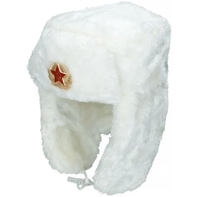 Mfh Czapka Uszatka Rosyjska Uszanka Biała - Biały - S Mfh Czapka Uszatka Rosyjska Uszanka Biała - Biały - S