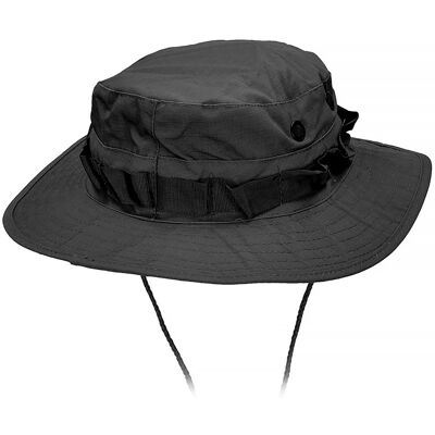 Mfh Kapelusz Boonie Hat Us Rip-Stop Czarny - Czarny - L Mfh Kapelusz Boonie Hat Us Rip-Stop Czarny - Czarny - L