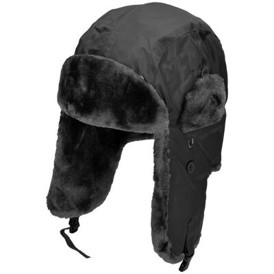 Mil-Tec Czapka Uszatka Ma1 Czarna - Czarny - S Mil-Tec Czapka Uszatka Ma1 Czarna - Czarny - S