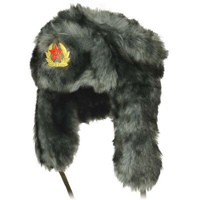 Mil-Tec Czapka Uszatka Radziecka Shapka Czarna - Xxl Mil-Tec Czapka Uszatka Radziecka Shapka Czarna - Xxl
