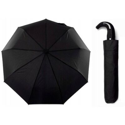 TIROSS MOCNY PARASOL MĘSKI SKŁADANY AUTOMATYCZNY PARASOLKA WIATROODPORNA CZARNA TIROSS MOCNY PARASOL MĘSKI SKŁADANY AUTOMATYCZNY PARASOLKA WIATROODPORNA CZARNA