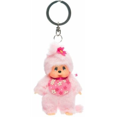 Monchhichi - Breloczek/pluszowa małpka 10cm, Cherry Blossom dziewczynka Monchhichi - Breloczek/pluszowa małpka 10cm, Cherry Blossom dziewczynka