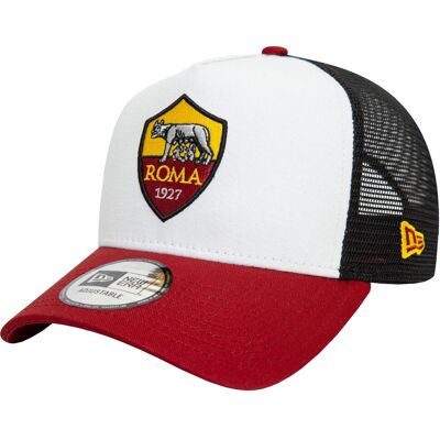 New Era E-Frame AS Roma Core Trucker Cap 60572400, Mężczyzna, Czapka z daszkiem, Czarny New Era E-Frame AS Roma Core Trucker Cap 60572400, Mężczyzna, Czapka z daszkiem, Czarny