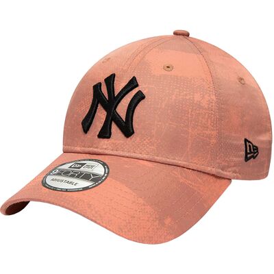 New Era MLB 9FORTY New York Yankees Print Cap 60298661, Kobieta/Mężczyzna, Czapka z daszkiem, Różowy New Era MLB 9FORTY New York Yankees Print Cap 60298661, Kobieta/Mężczyzna, Czapka z daszkiem, Różowy