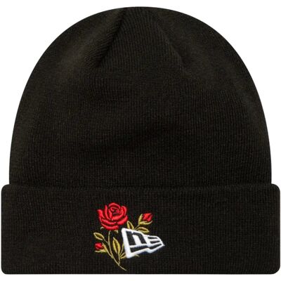 New Era Rose Icon Cuff Knit Beanie Hat 60580728, Kobieta/Mężczyzna, Czapka, Czarny New Era Rose Icon Cuff Knit Beanie Hat 60580728, Kobieta/Mężczyzna, Czapka, Czarny